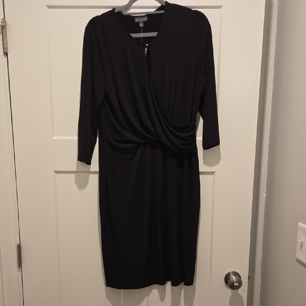 The Limited Elegant Black Wrap Dress